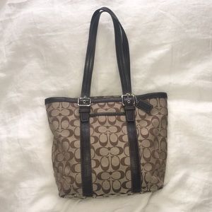 Coach double strap shoulder bag